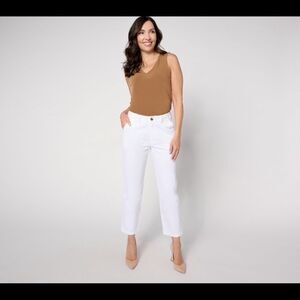 JOAN RIVERS Tru-waist twill ankle pants Small‎ Petite NWT in packaging